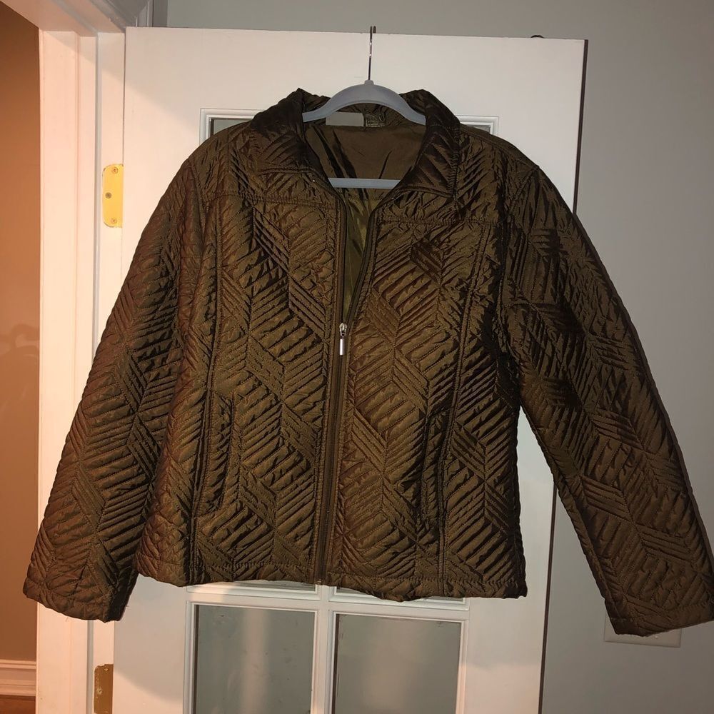 Chocolate Brown lightweight quilted jacket